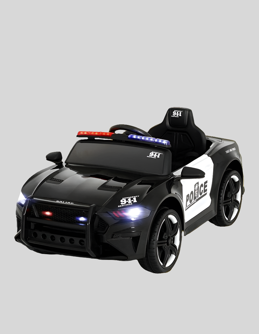 KIDS RIDE ON POLICE CAR LIGHTS AND SIRENS