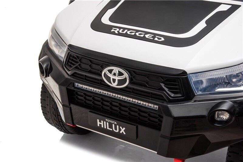 TOYOTA HILUX 4X4 24V UTE WHITE/BLACK RIDE ON CAR 800W