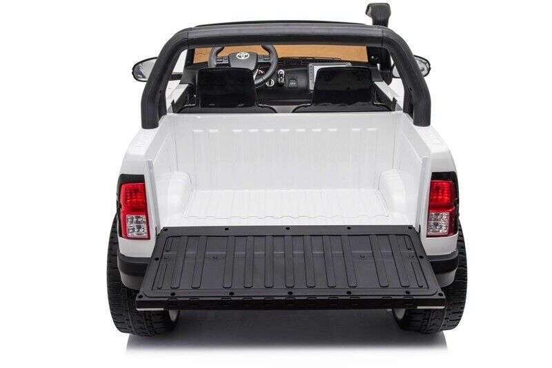 TOYOTA HILUX 4X4 24V UTE WHITE/BLACK RIDE ON CAR 800W