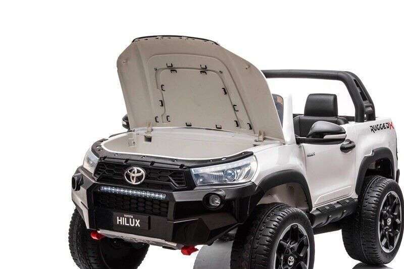 TOYOTA HILUX 4X4 24V UTE WHITE/BLACK RIDE ON CAR 800W